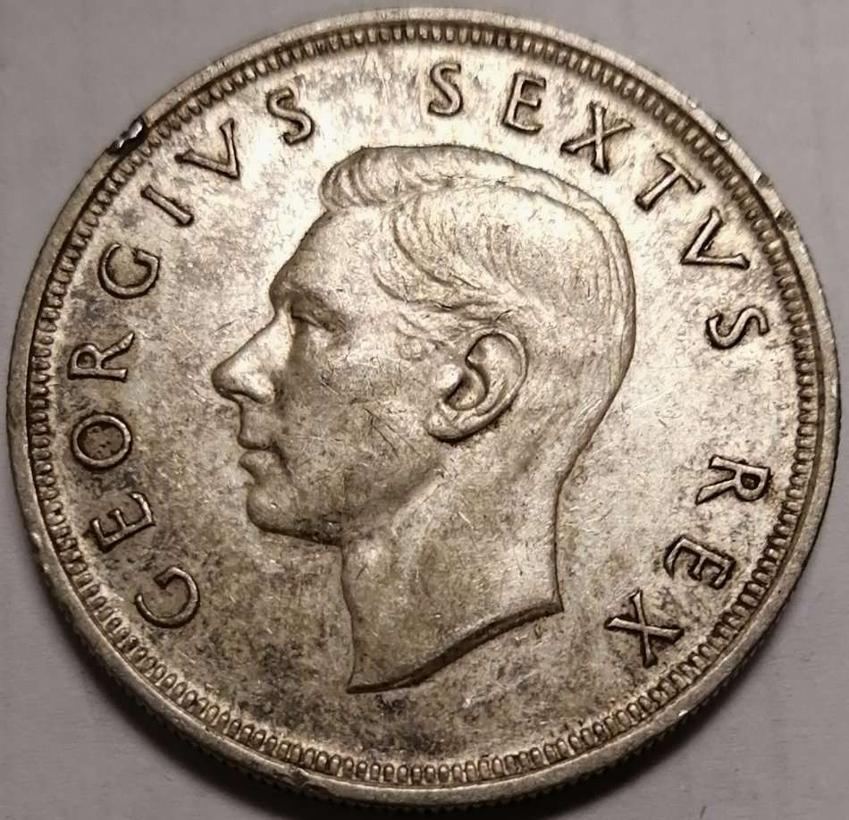 1949 Union of South Africa Five Shilling (5/-)