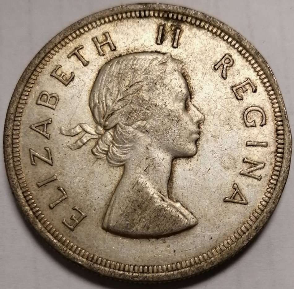 1953 Union of South Africa Five Shilling (5/-)