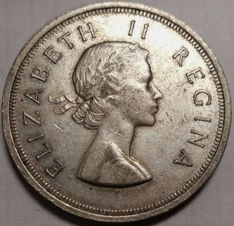 1957 Union of South Africa Five Shilling (5/-)