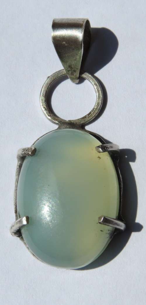 29.15ct LOVELY!!!Chalcedony 925 silver pendent!!!