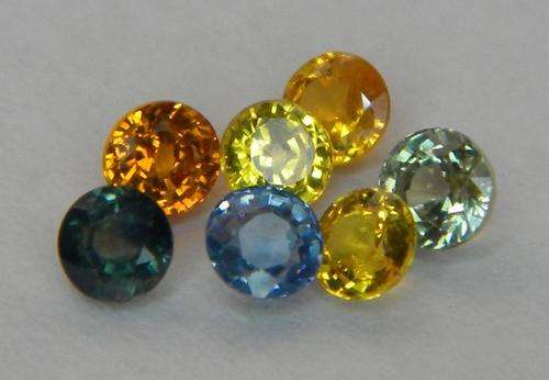 1.26ct Elegant!!! Natural Mixed Color  Sapphires NR!!!