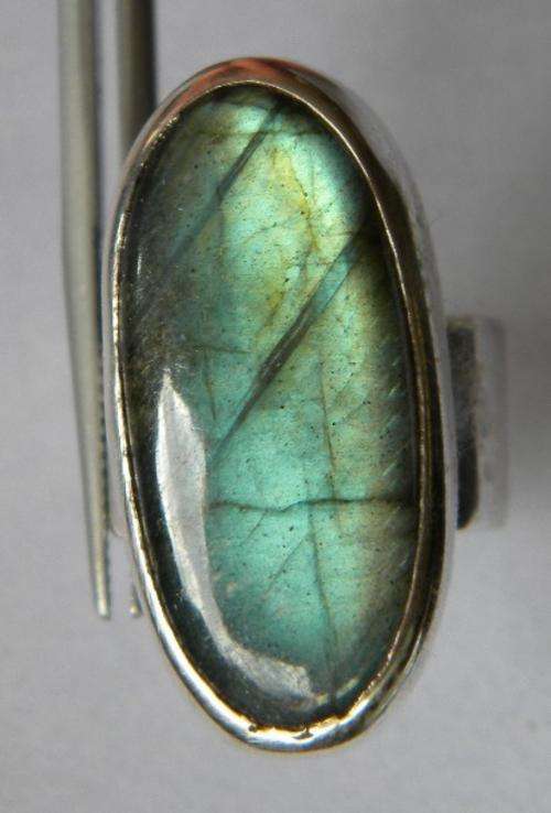 STUNNING!!! 925 Sterling Silver Labradorite Ring ~ NR