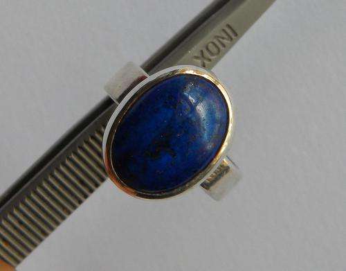 Wow!!!! Natural Lapis Lazuli 925 Silver Ring~ NR!!