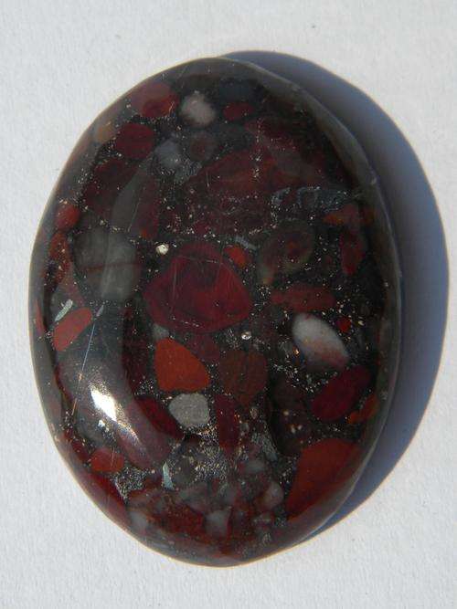 61.55ct RARE!!! Natural Jasper Conglomerate Cabochon NR!!!