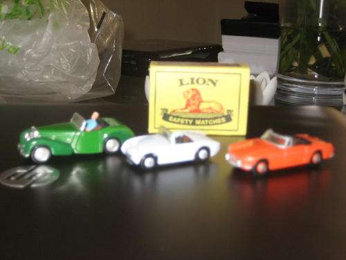 Triumph MGB and Austin  "Frog-eye" Sprite