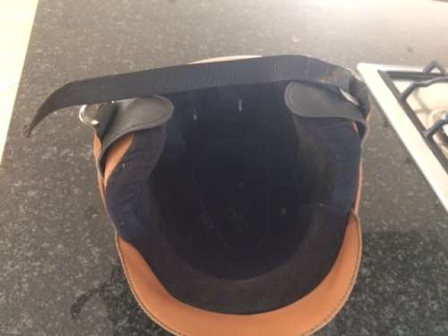 Vespa branded crash helmet. Made in Italy. Medium size.