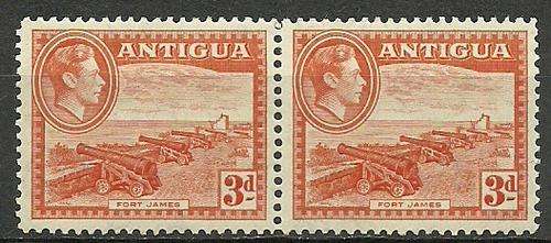 1938 Antigua King George VI 3d dubble stamps in mint condition