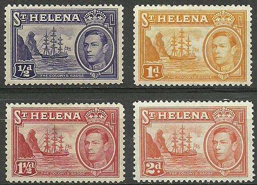 1938 St Helena King George VI mint condition stamps