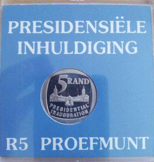 Presidential Inauguration R5 Proof Coin - Crazy One Rand Start