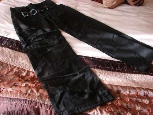 ROXY long black pants - cotton - Size 32