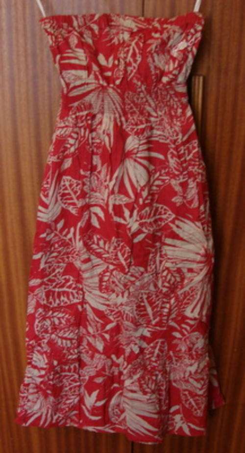 ROXY red boob tube dress - Size 34 - NEW