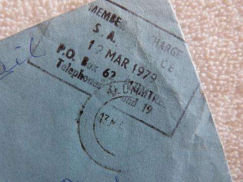 Forces Mail Cover - BSA Police, Plumtree, Rhodesia