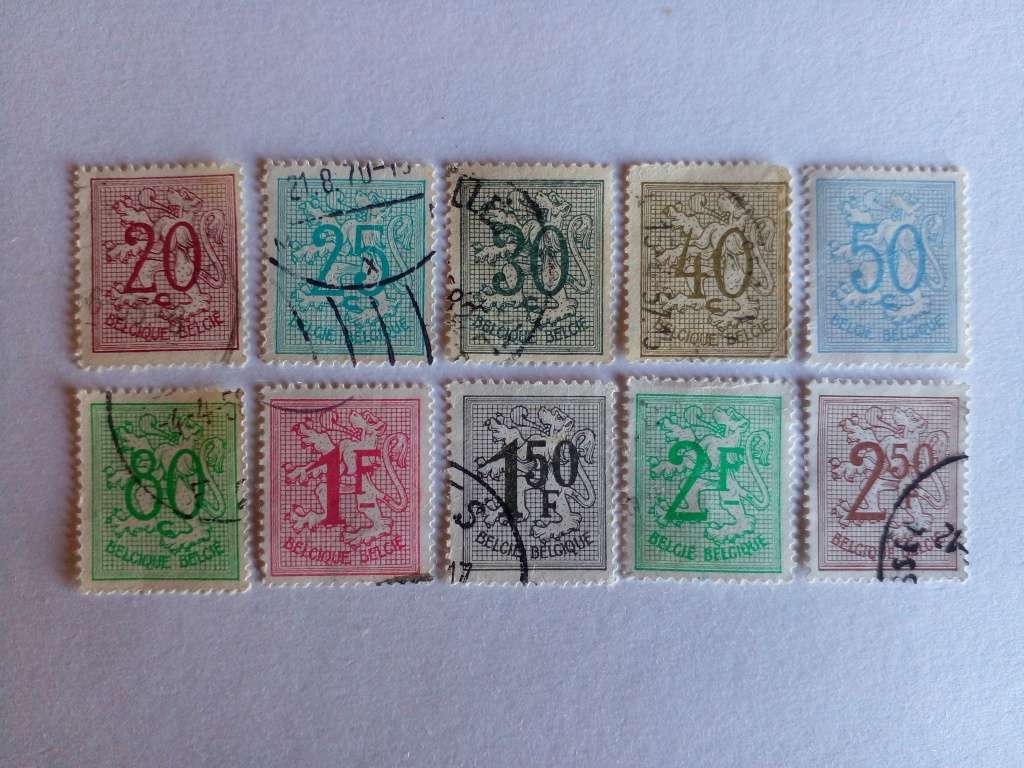 Belgium 1951 Lion Series