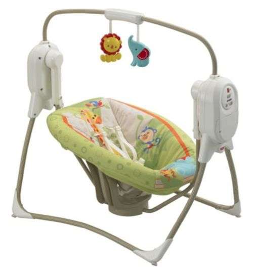 Fisher-Price Rainforest Friends SpaceSaver Cradle 'n Swing