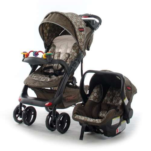 Chelino Tech Rider Baby Travel System | Brown Circles