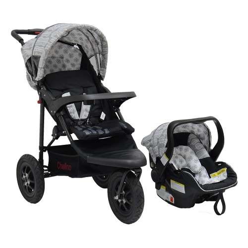 Chelino Urban Detour Baby Travel System - Three Wheeler - Black