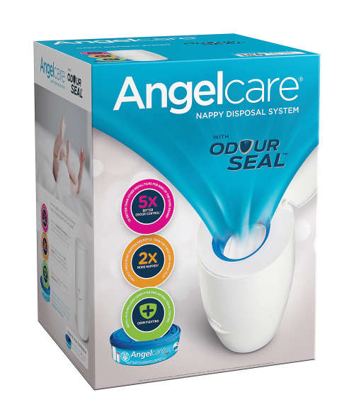 Angelcare Nappy Disposal Bin - 1 cartridge included in box