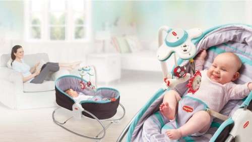 Tiny Love 3-in-1 Rocker Napper - Grey-Turquoise | Baby