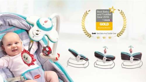 Tiny Love 3-in-1 Rocker Napper - Grey-Turquoise | Baby