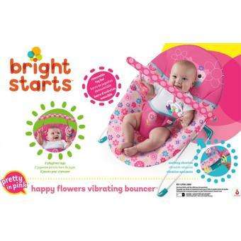 Bright Starts Happy Flowers Vibrating Bouncer