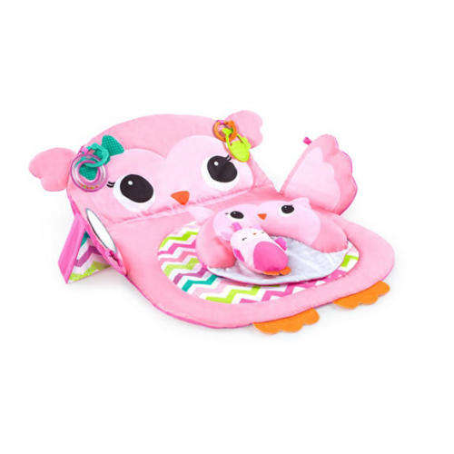 Bright Starts Tummy Time Prop & Play - Pink Owl