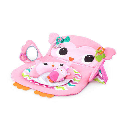 Bright Starts Tummy Time Prop & Play - Pink Owl