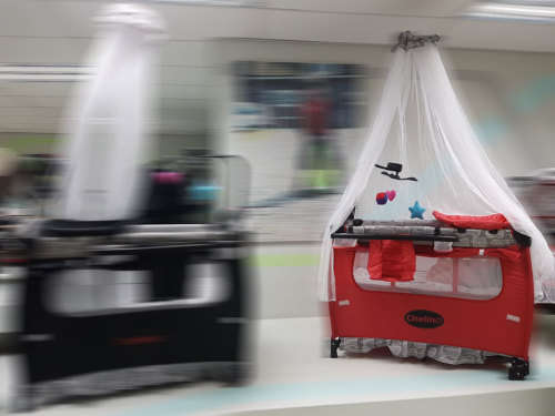 Chelino Tiffany Baby Camp Cot - Red Leaf