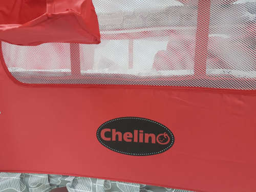 Chelino Tiffany Baby Camp Cot - Red Leaf