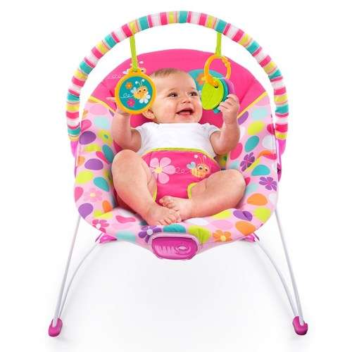 Bright Starts Pretty Pink Safari Baby Bouncer