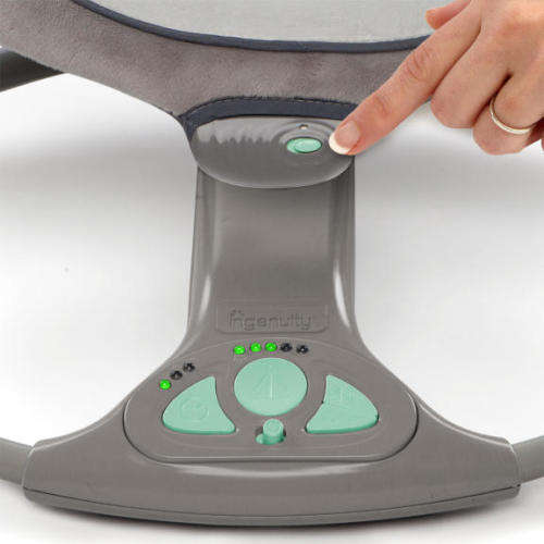 Ingenuity ConvertMe Swing-2-Seat Portable Swing - Orson + Free toy