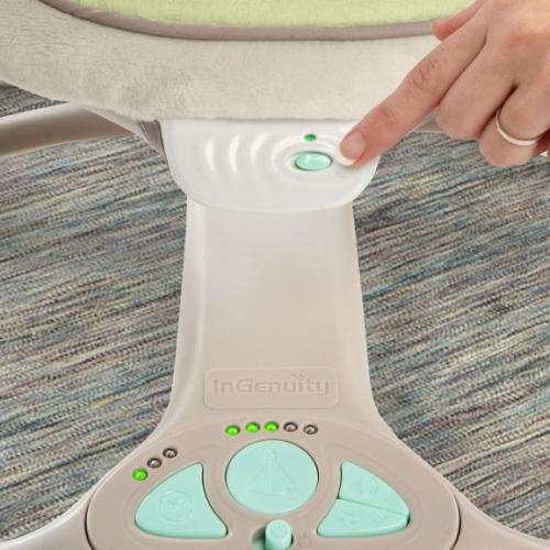 Ingenuity ConvertMe Swing-2-Seat Portable Swing - Seneca + FREE toy