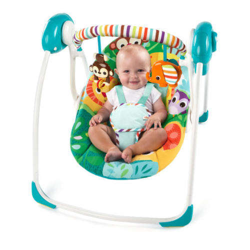 Bright Starts Safari Surprise Portable Swing