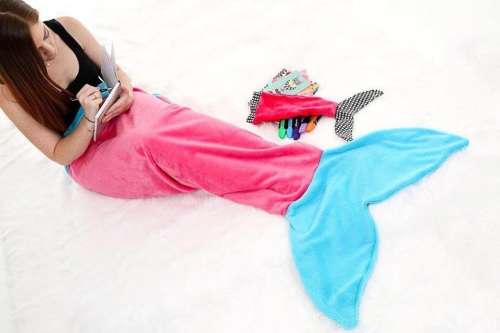 Mermaid tail blankets