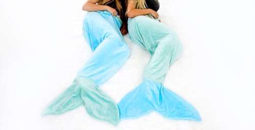 Mermaid tail blankets