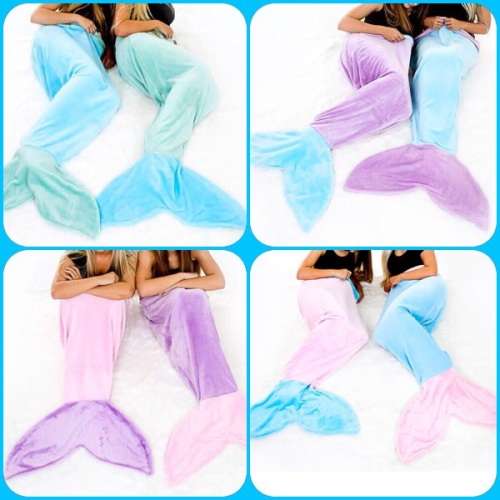 Mermaid tail blankets