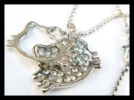 HELLO KITTY TWINS Necklace(2.5cm face)
