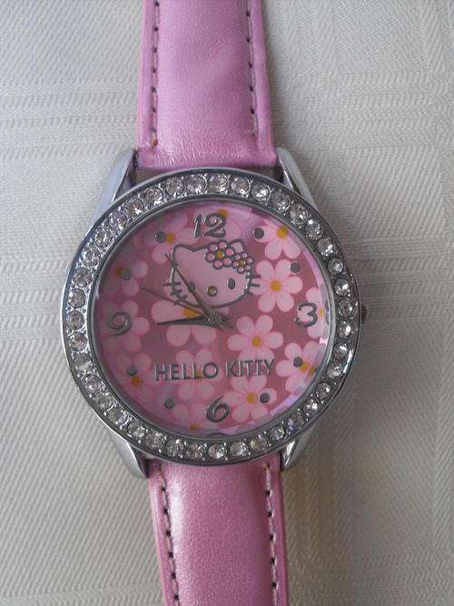 HELLO KITTY WATCH - pink flower design