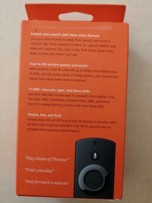 Amazon Fire TV Streaming Media Player 4K Ultra HD and Alexa Voice Remote