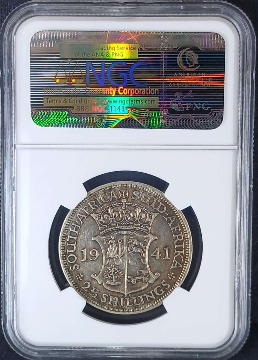 1941 SA 2.5 Shilling * NGC XF40