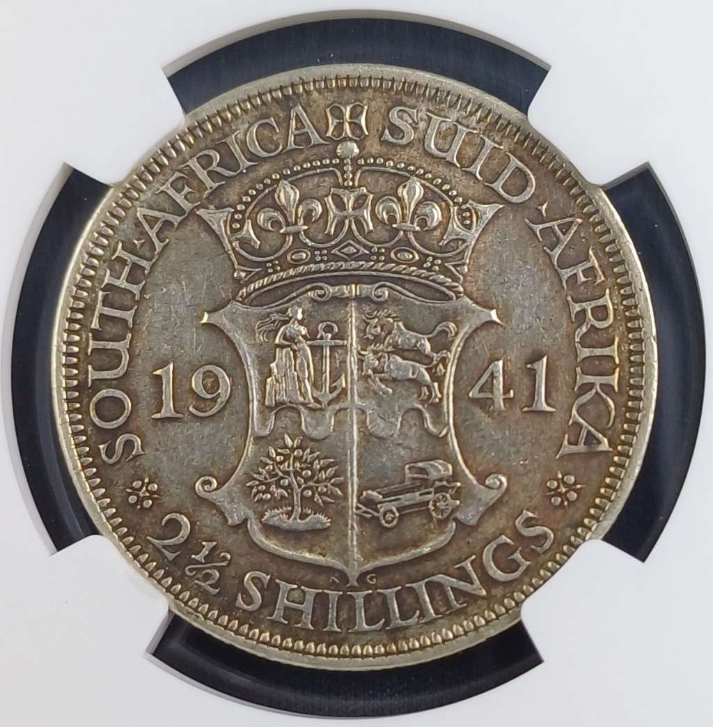 1941 SA 2.5 Shilling * NGC XF40