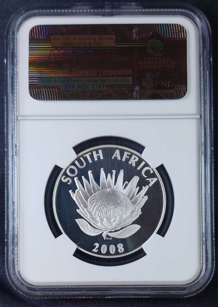 2008 Silver R1 * NGC PF70 UC `Mahatma Gandhi`