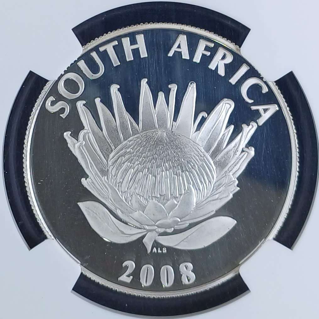 2008 Silver R1 * NGC PF70 UC `Mahatma Gandhi`