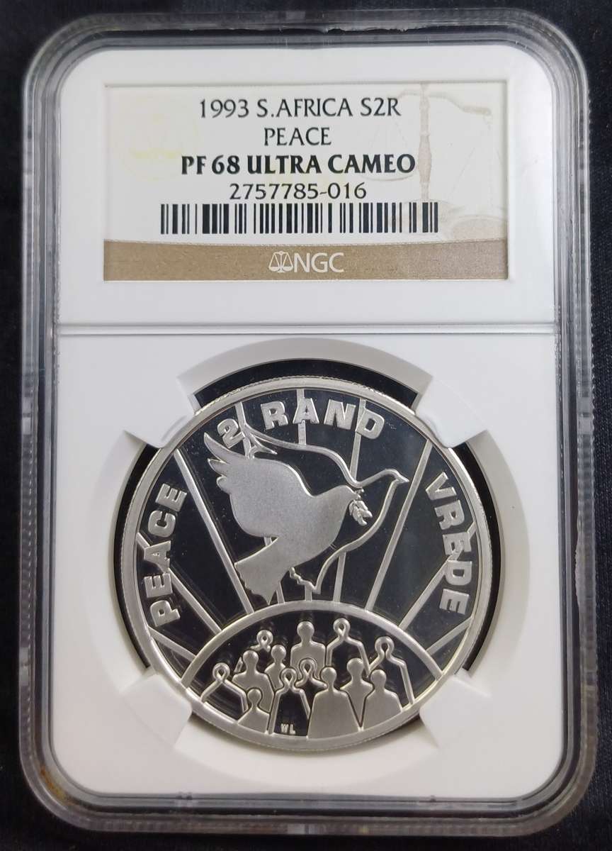 1993 SA Silver R2*NGC PF68 UC `Peace`