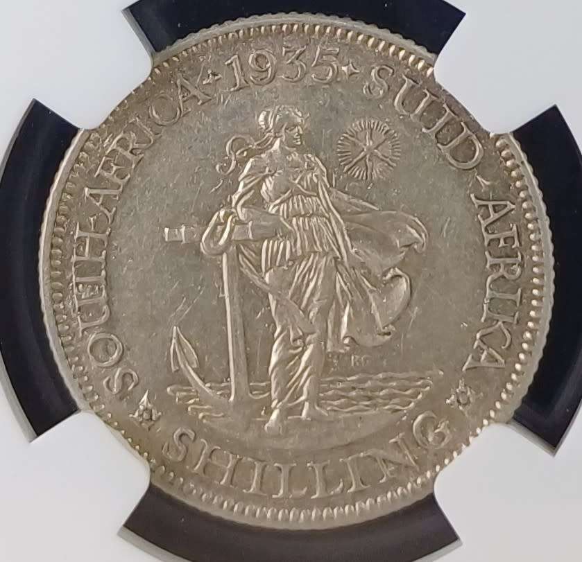 1935 SA 1 Shilling*NGC XF45