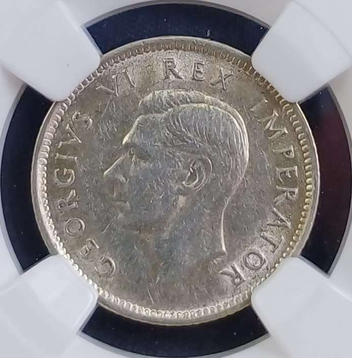 1940 SA 6 Pence * NGC XF45