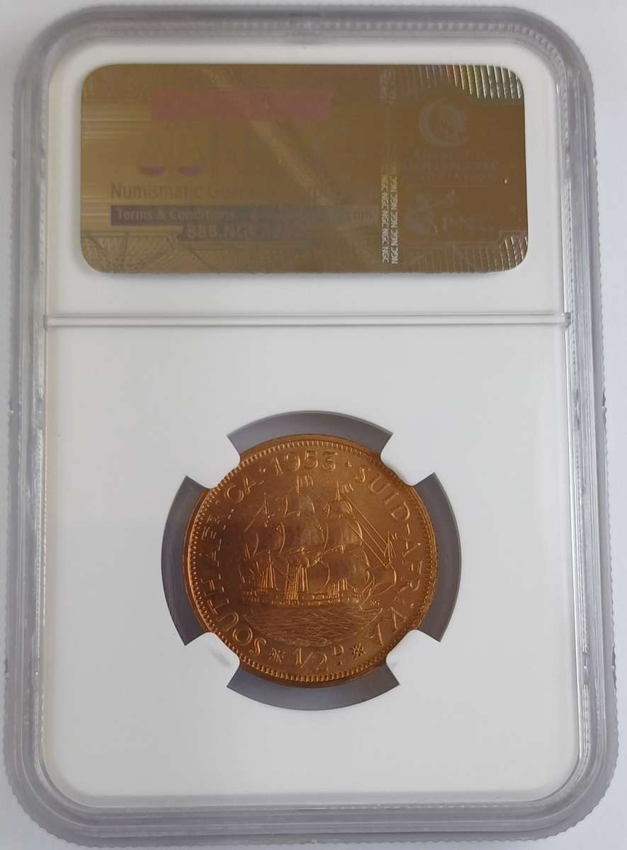 1953 SA 1/2 Penny * NGC PF65RB