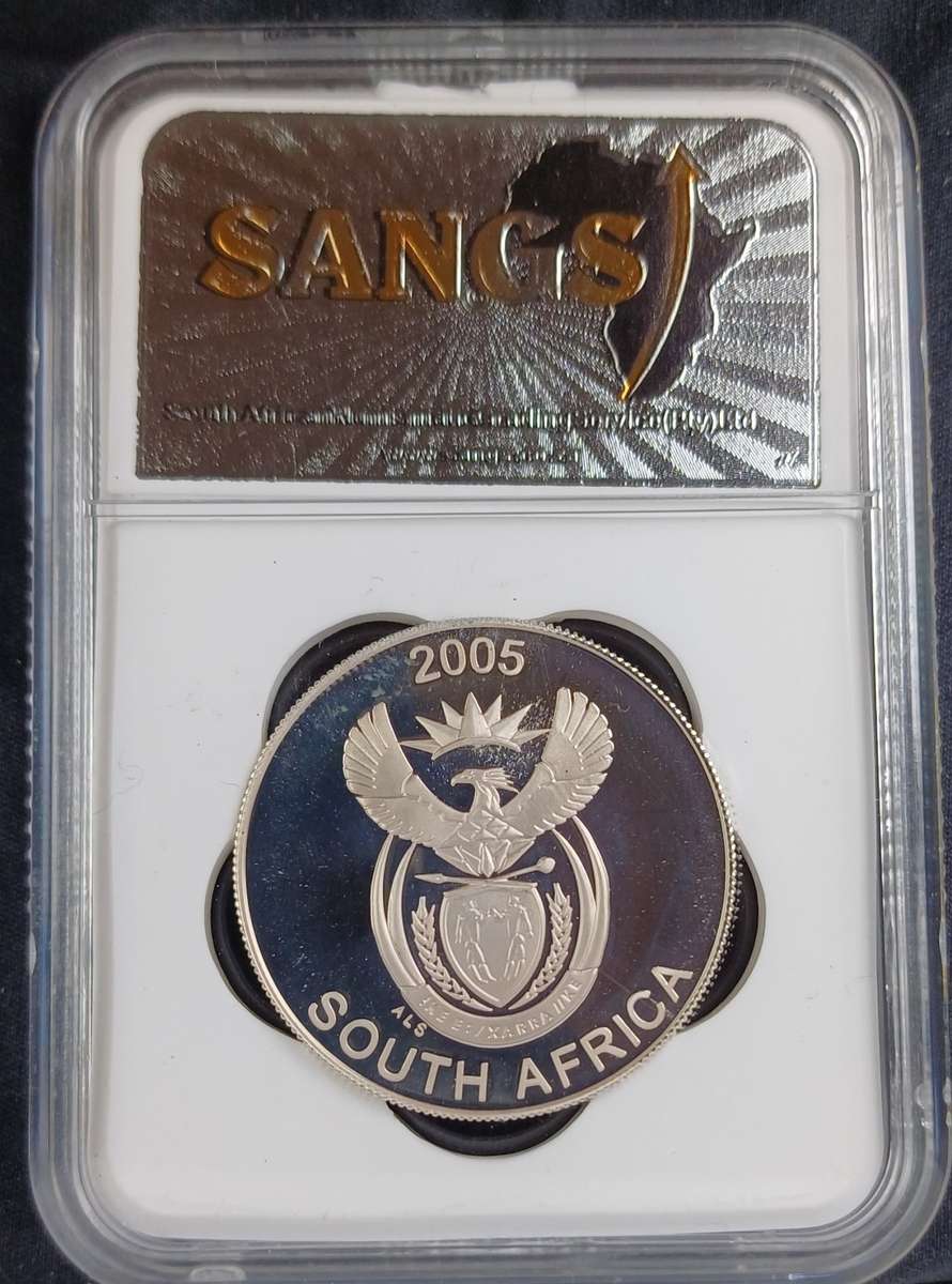 2005 SA 10c ½ Oz Silver *SANGS PF69 `Wild Dog`