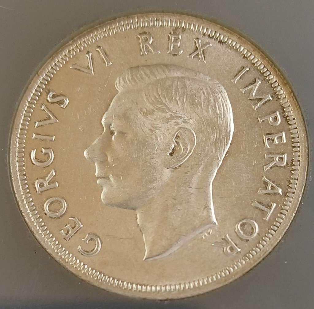 1947 SA 5 Shilling * SANGS AU58