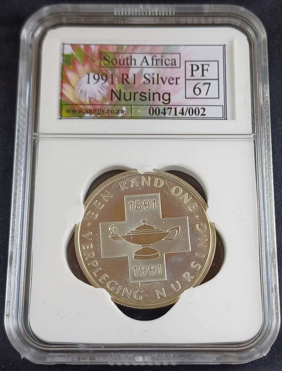 1991 SA Silver R1 *SANGS PF67 Nursing
