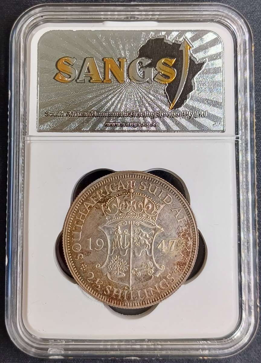 1947 SA 2.5 Shilling * SANGS PF64